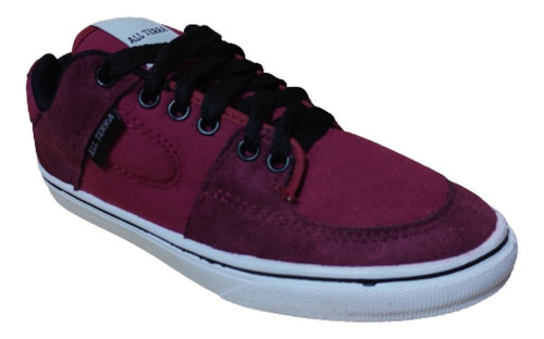 Imagen 3 de 5 de Zapatilla Urbana Moderna Bordo