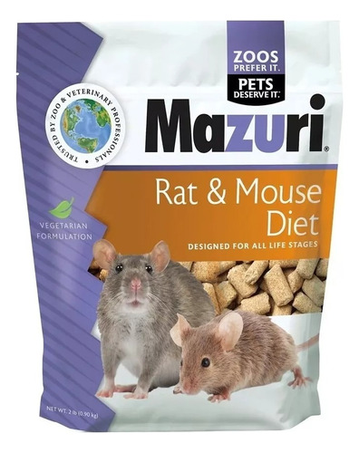 Alimento Para Ratas Y Ratones Mazuri 900g