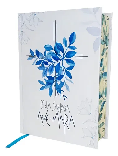 Bíblia Ave-Maria — capa flores, capa dura