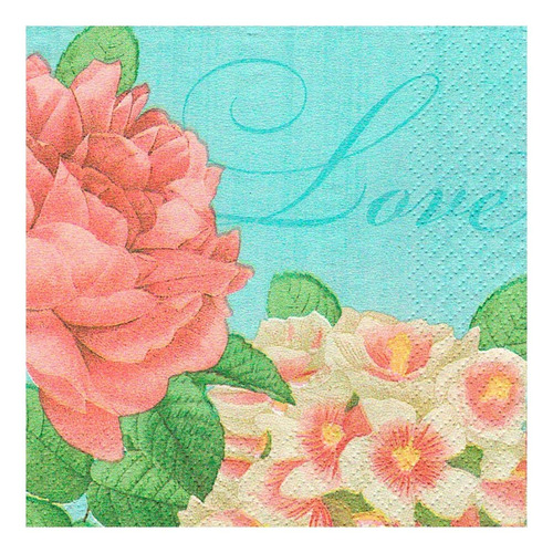 Imagen 5 de 6 de Servilletas Decoupage Set Las Rosas Laura Craft