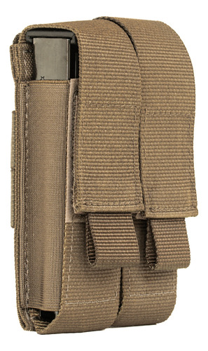 Funda Pouch Porta Cargador Doble Sistema Molle Rescue Coyote