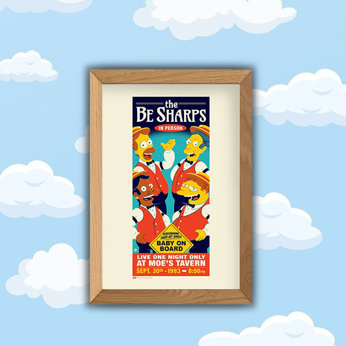 Cuadro Los Simpson - The Be Sharps - Ls0014