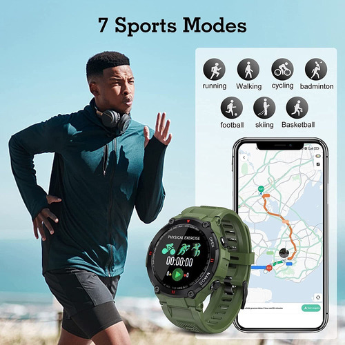 .. Reloj Inteligente Táctico Militar For Android Ios
