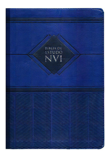 Bíblia De Estudo Nvi - Capa Azul Índigo - Capa Luxo, De Vida A. Editora Vida, Capa Mole Em Português, 2010