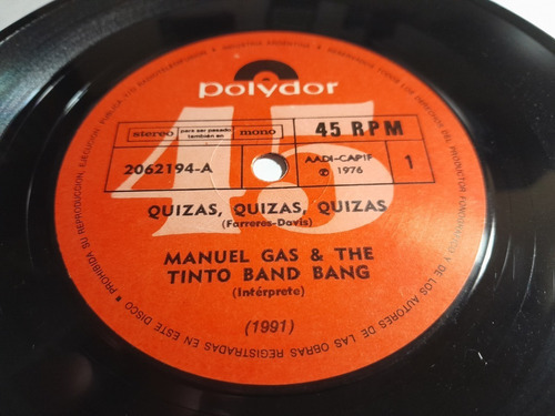 Simple - Manuel Gas & The Tinto Band Bang - Quizas, Quizas