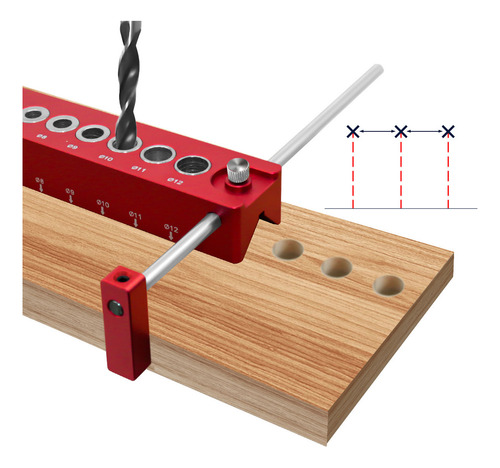Plantilla Perforadora Para Madera, Clavija De Madera, 10 Pul