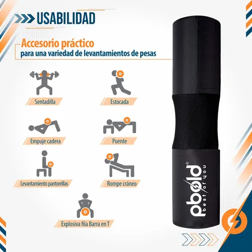 Almohadilla Para Barra De Gimnasio Protector Espuma Pbold