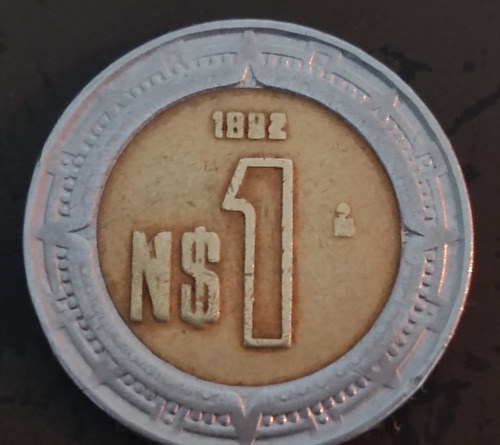 Moneda De Un Nuevo Peso 1992 Con Error De Fecha