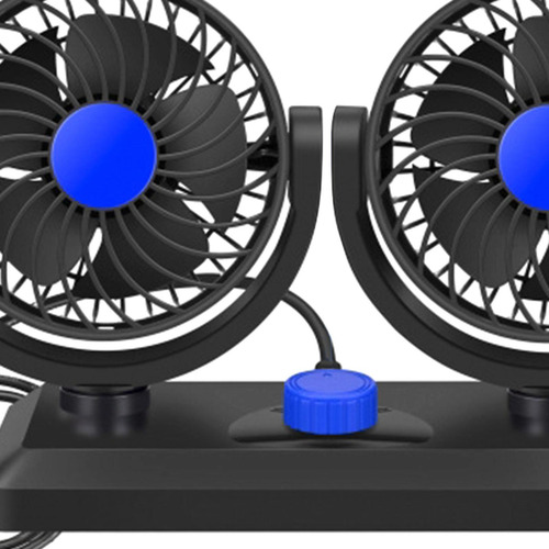 Ventilador Plegable De Doble Cabeza Para Automóvil, 5v