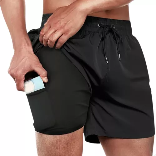 Shorts Stlus Permanfit (Com dupla camada, bermuda 2 em 1 com bolso emb