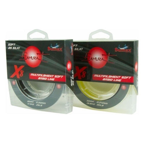 Bobina De Multifilamento Sumax Samurai X8 0.27mm X300mts