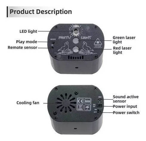Laser Dj Laser Dmx Laser Para Fiesta, Proyector, Fiesta De O