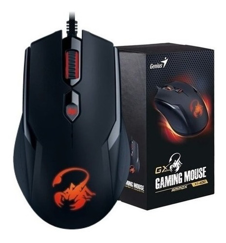 Mouse Genius Gx Gaming Ammox X1-400 3200 Dpi 4 Botones Usb