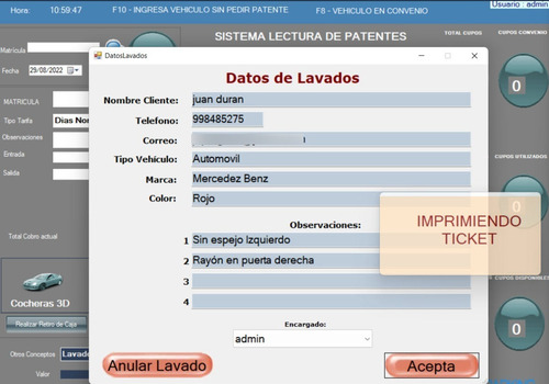 Sistema Control Estacionamiento