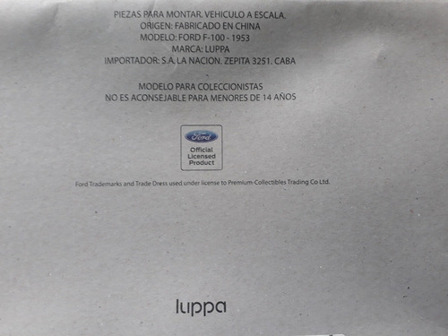 Piezas Ford F100 1953 Entrega N14