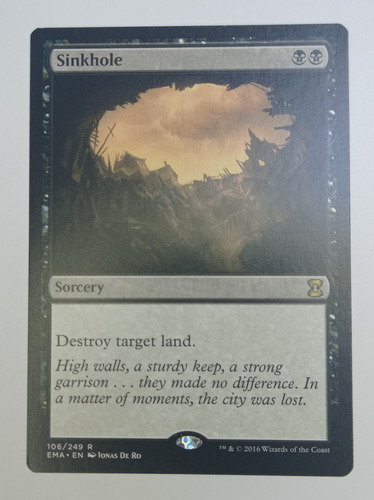 Carta Magic Sinkhole [eternal Masters] Mtg Sorcery