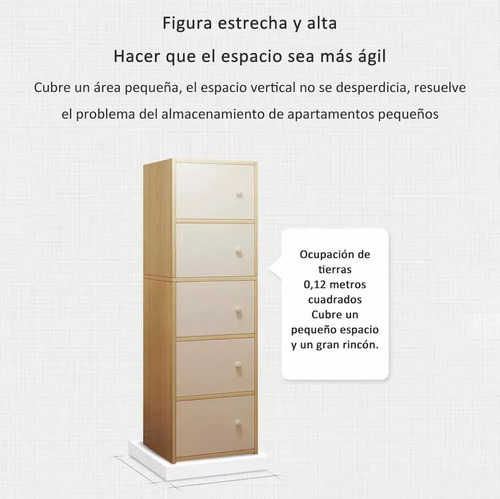 Guardarropa Minimalista De Madera Con 5 Niveles Y Puertas Roble Blanco Cepillado Blanco