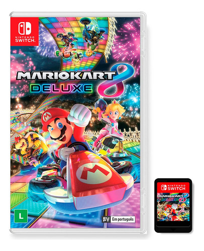 Jogo Nintendo Switch Mario Kart 8 Deluxe Mídia Física