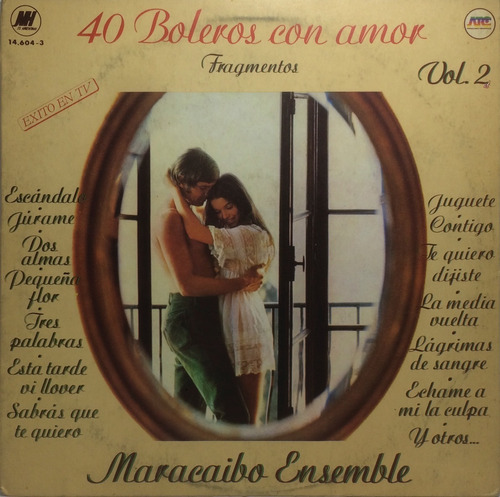 Vinilo Lp - Maracaibo Ensemble 40 Boleros Con Amor Vol. 2 