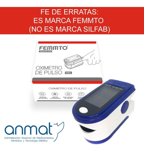 Oximetro Full Profesional Saturometro Silfab P/ Adulto Niños