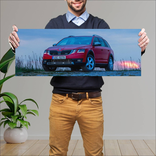 Cuadro 30x80cm Auto 2017 Skoda Octavia Scout 650 325