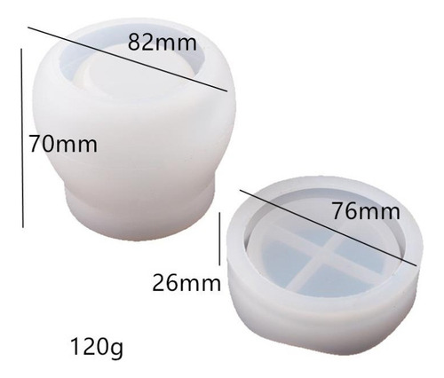 Molde De Resina Botella Molde Silicona Para Frascos Pudín