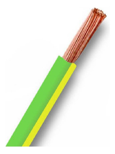 Cable Unipolar Verde Y Amarillo Para Tierra 1mm X 2 Metros