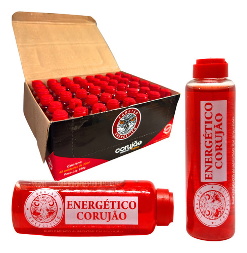 Display 48 Energético Corujão Flaconete 20 Ml Cafeína Caixa Energetico Corujão Cafeina Taurina 48 Flaconets 20ml