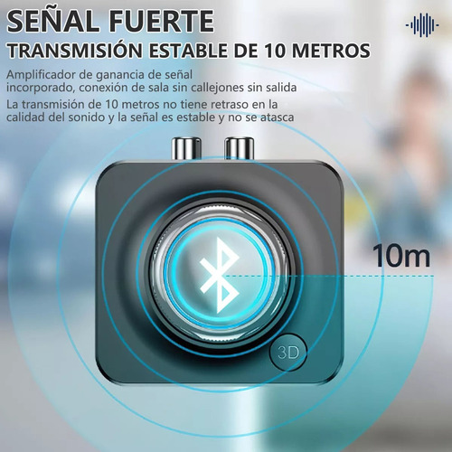 Receptor Audio Estéreo Bluetooth 5.0 3d C/toma Aux De 3.5mm