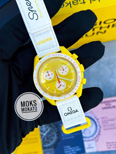 Reloj Swatch X Omega (so33j100) Moonswatchmission To The Sun