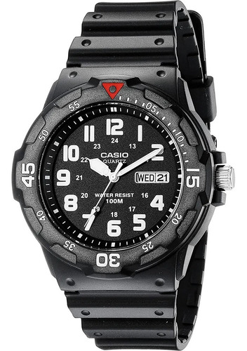 Reloj Casio Sport Analogo Resina Negro Pvc Mrw-200h-1bvdf