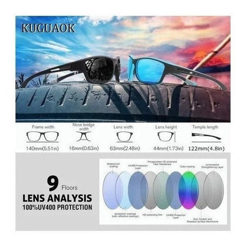 2pcs Gafas De Sol Hombre Polarizadas Pesca Viajes Conducción