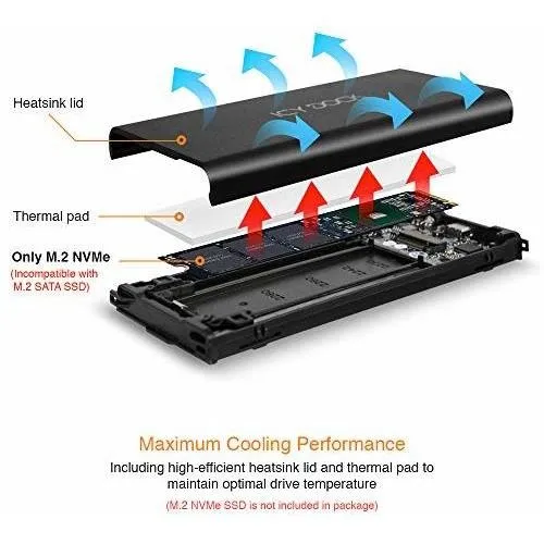 Icy Dock M.2 Nvme A Usb 3.2 Gen 2 (10 Gbps) Thunderbolt 3/