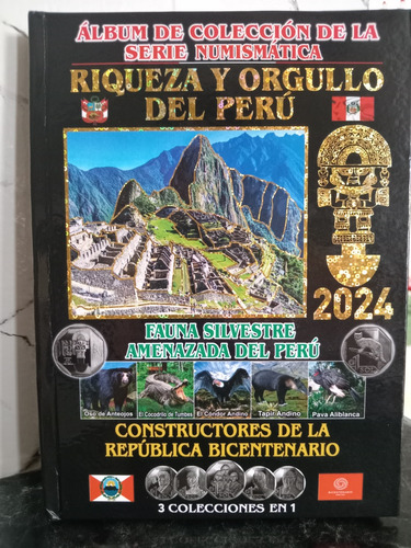 Álbum De La Serie Numismatica Riqueza Y Orgullo Del Perú