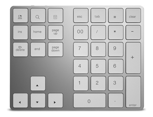 Teclado Numrico Inalmbrico De Aluminio Teclado Bt De 34