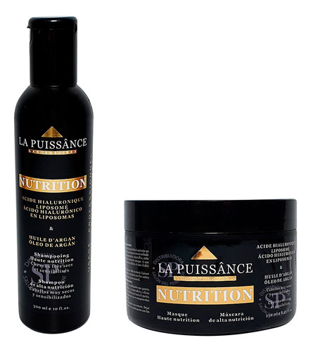 Kit Shampoo + Máscara Nutrition Argán La Puissance 