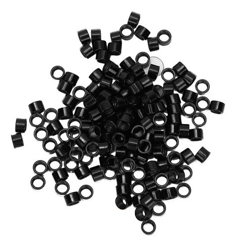 1000 4.5mm Micro Anillos Enlaces Cuentas Enlaces Negro
