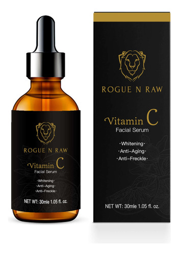 Rogue N Raw Vitamic C - Suero Facial Coreano Al 20%, Con Á.