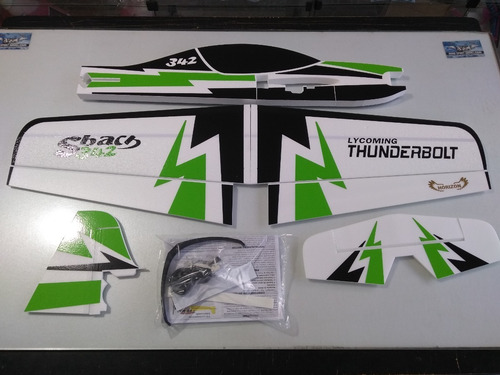 Aeromodelo Elétrico Sbach Isopor T5 Perfilado 95cm de asa Horizon Ccom Linkagem e trem de pouso Cor Verde