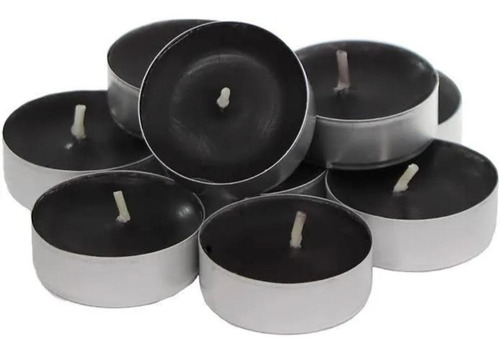 Velitas Decorativas Tea Light Color Negro 10pzs 