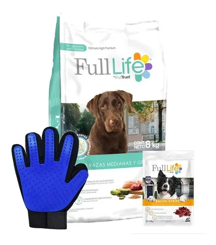 Alimento Full Life Perro Full Life 8kg + Paquete Regalo HS23 para perro adulto