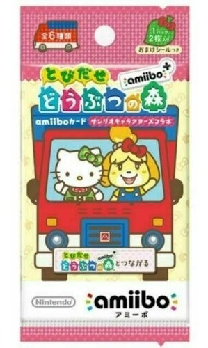 2 Sobres Tarjetas Amiibo Animal Crossing Sanrio | Originales