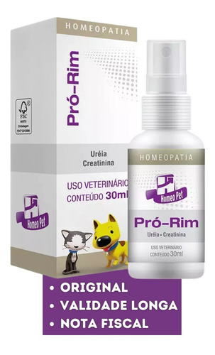 Imagem 1 de 2 de Pro Rim Homeopet - 30ml