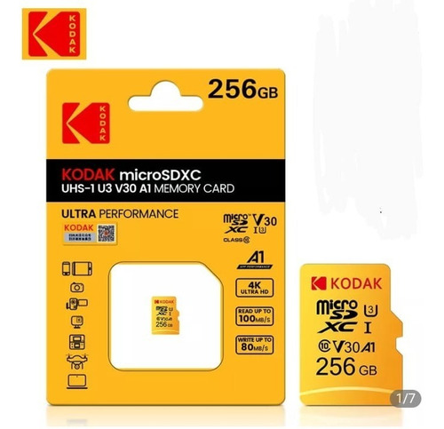 Imagem 2 de 2 de Cartão De Memoria Kodak 256 Gb