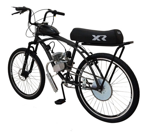 Bicicleta Motorizada 80cc Coroa 52 Disco,suspensão, Banco Xr