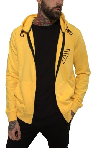 Campera Canguro Burton Amarillo Rústica Hombre Sibari