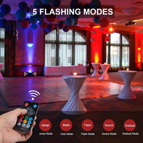 Luces Mosfiata Par, Luces De Escenario Led Rgb 36 Sound A...