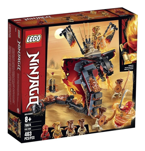 Lego® Ninjago - Colmillo De Fuego 463 Piezas - 70674