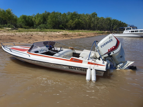 Imagen 9 de 9 de Lancha Monza Motor Evinrude 135 Ho V6 Etec 90 Horas De Uso