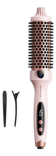 Wavytalk Cepillo Térmico Redondo Calentado 5 Ajustes De Temp Sakura Pink